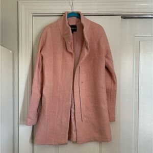 Express womens baby pink peacoat coat xs